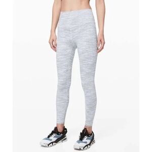Lululemon Wunder Under High-Waisted Leggings 25" Wee Are From Space Nimbus Sz 4